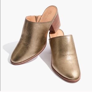 Madewell gold mules!